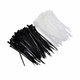2.5mm Extra-Strong Black & White Cable Ties - 100pcs